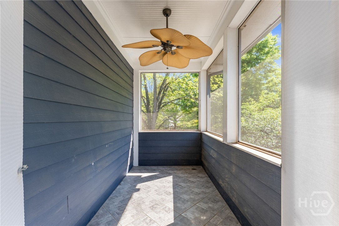 143 Easy Street Athens, GA 30601 - Photo 31 of 54 private screened in porch off the primary bedroom
