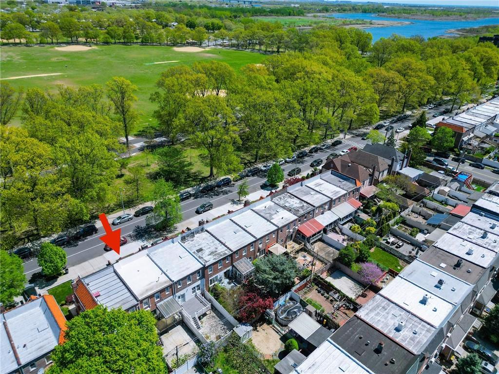 2046 Stuart Street Brooklyn, NY 11229 - Photo 26 of 27 an aerial view of residential house with outdoor space and swimming pool