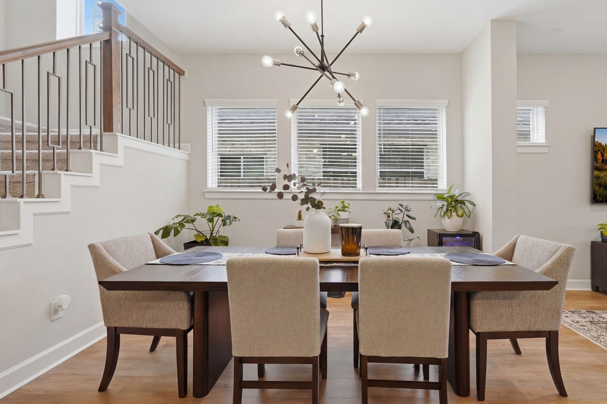 24423 Morningside Terrace Tomball, TX 77375 - Photo 14 of 47 a dining room with furniture a rug and a potted plant