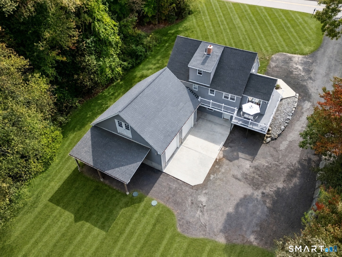 10 Eaton Road Tolland, CT 06084 - Photo 2 of 37 Oversized detached 2 car garage with additional storage space above that can be finished off - a dream!