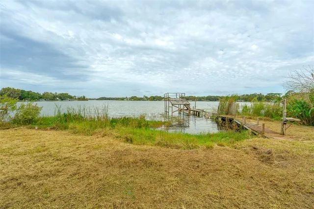 a view of an ocean with beach