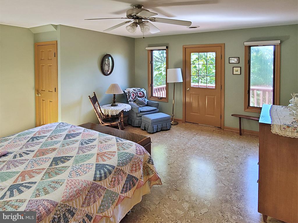 1245 Khyber Pass Road Linden, VA 22642 - Photo 43 of 55 Master bedroom, access to private deck