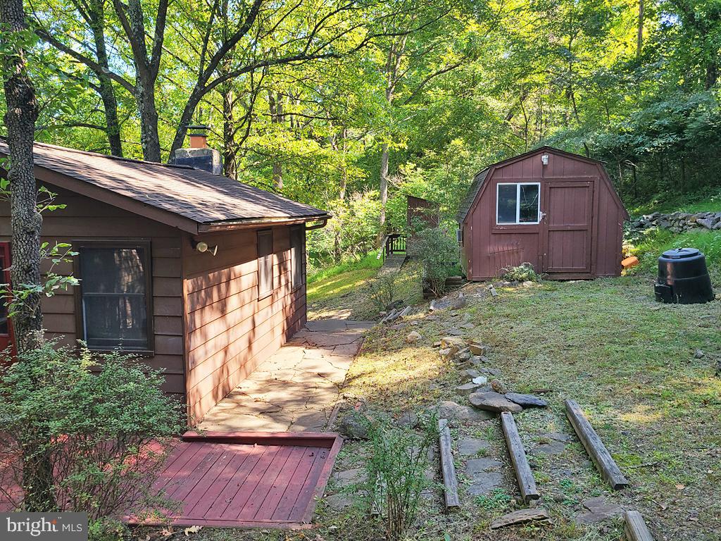 1245 Khyber Pass Road Linden, VA 22642 - Photo 9 of 55 Part of the back yard, large storage shed