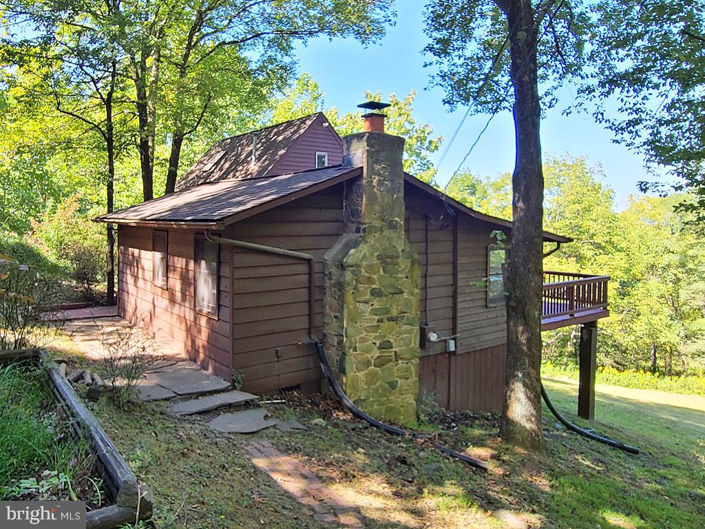 1245 Khyber Pass Road Linden, VA 22642 - Photo 10 of 55 Back of the home, stone chimney stack