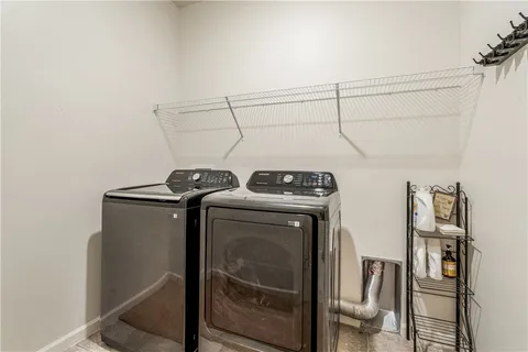 a balcony with furniture