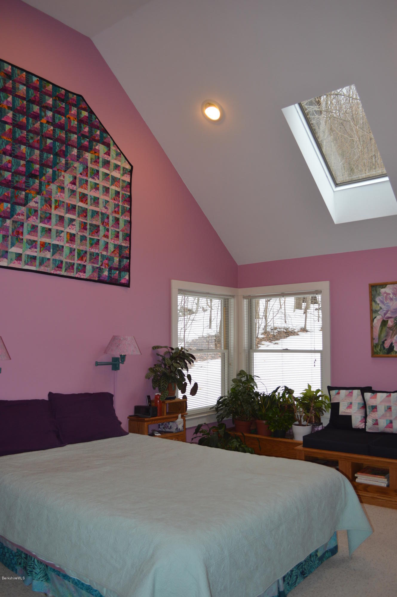 47 Jericho Road Hancock, MA 01267 - Photo 14 of 33 a bed room with a bed and a large window