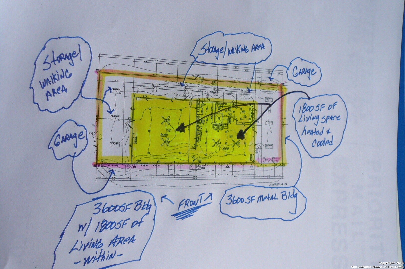 1221 North Santa Clara Road Marion, TX 78124 - Photo 49 of 55 a bathroom with a clock on the wall and a white painted it
