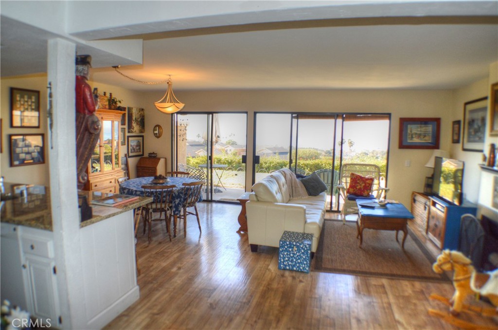 146 Avenida Baja San Clemente, CA 92672 - Photo 13 of 41 a living room with furniture large windows and wooden floor