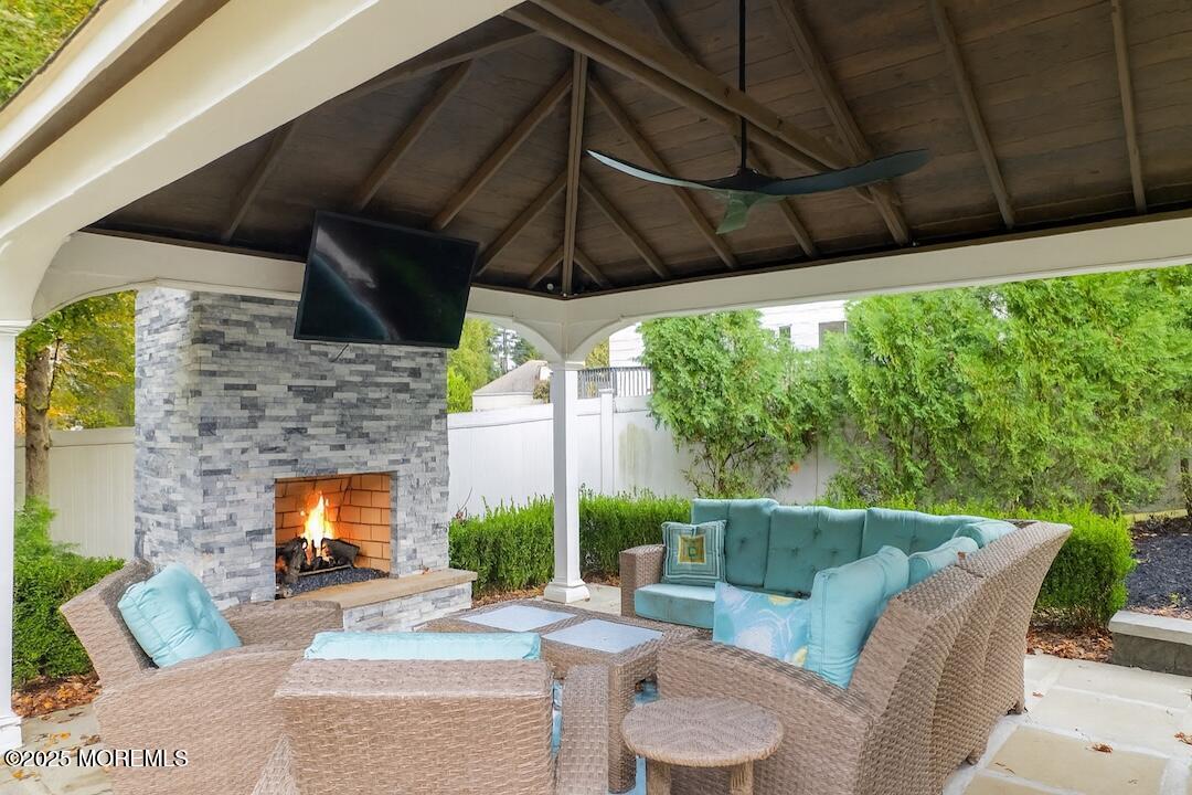 4 Garnet Street Morganville, NJ 07751 - Photo 53 of 70 a outdoor living space with furniture and garden view