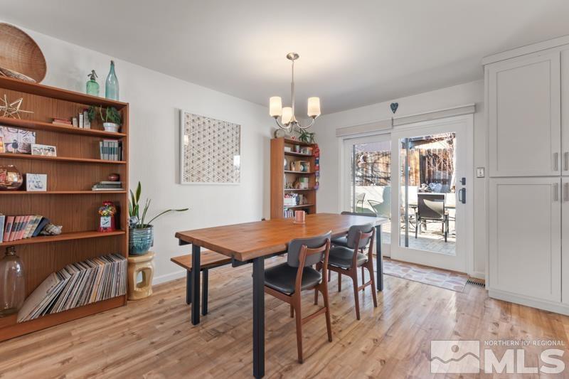 384 Sunset Drive Reno, NV 89509 - Photo 8 of 30 a view of a dining room with furniture and wooden floor
