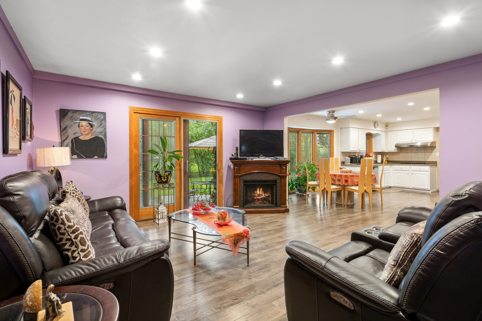 3731 Winnetka Road Glenview, IL 60026 - Photo 8 of 26 a living room with furniture and a fireplace