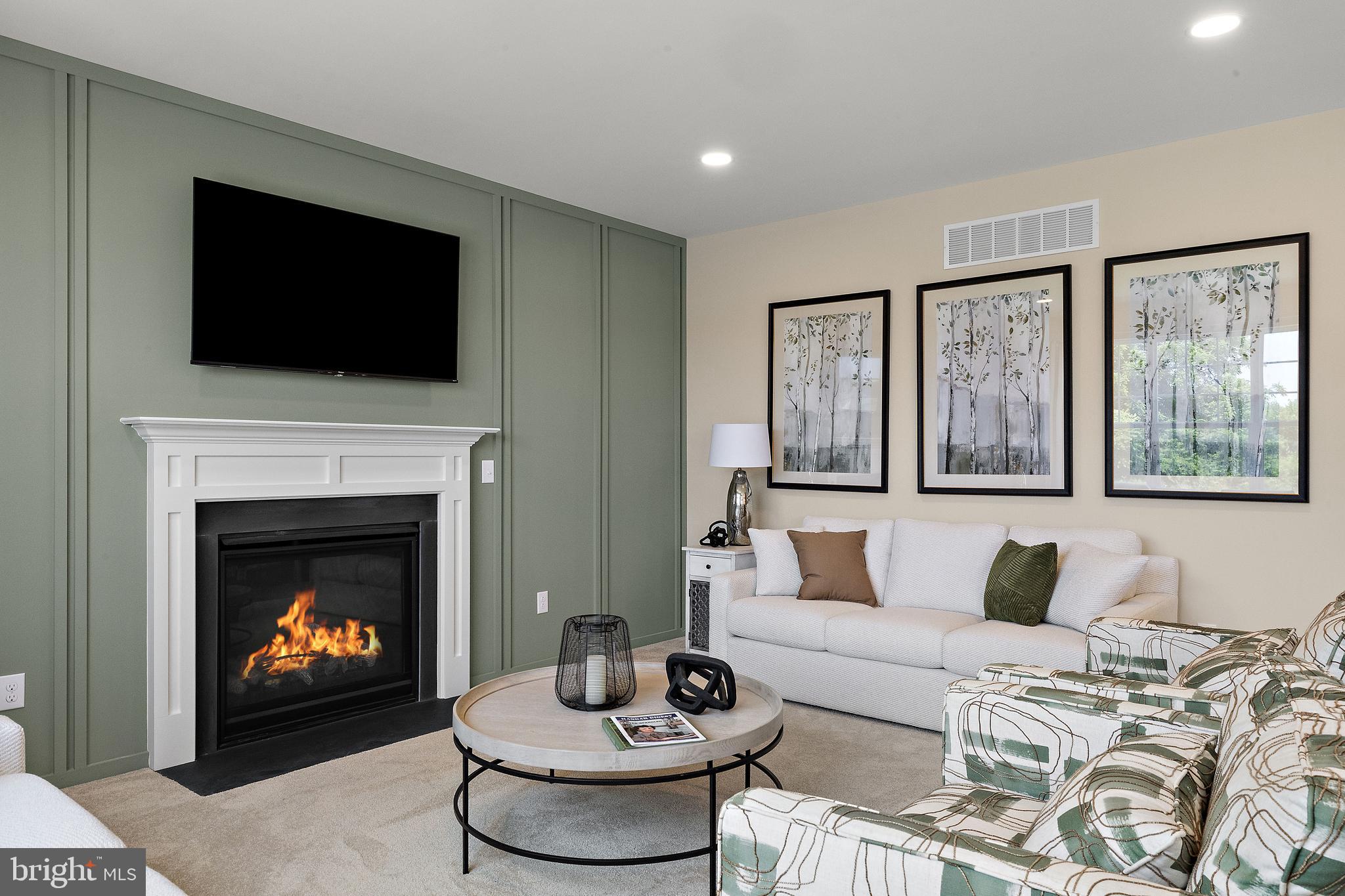 5 B Little Baltimore Road Newark, DE 19711 - Photo 8 of 40 a living room with furniture a fireplace and a flat screen tv