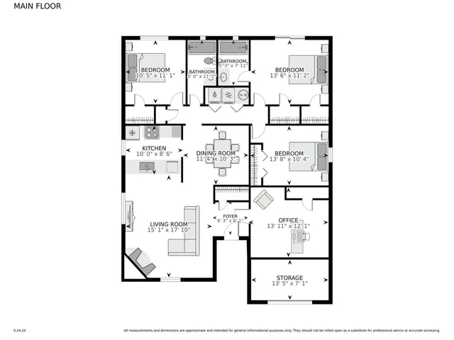 a picture of a floor plan