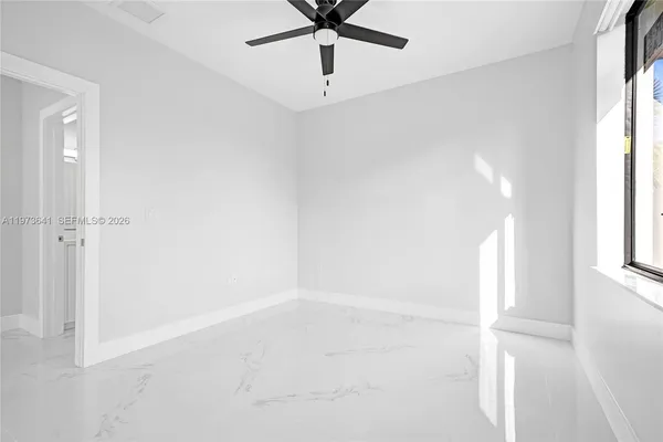 a view of an empty room