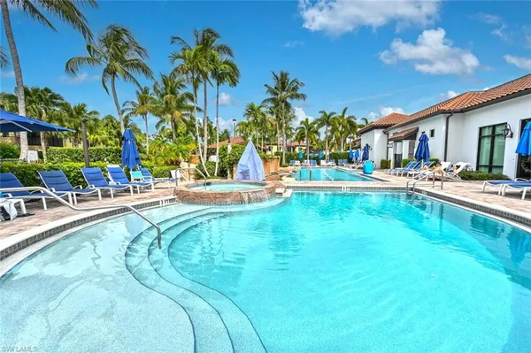 a view of outdoor space water fountain and entertaining space
