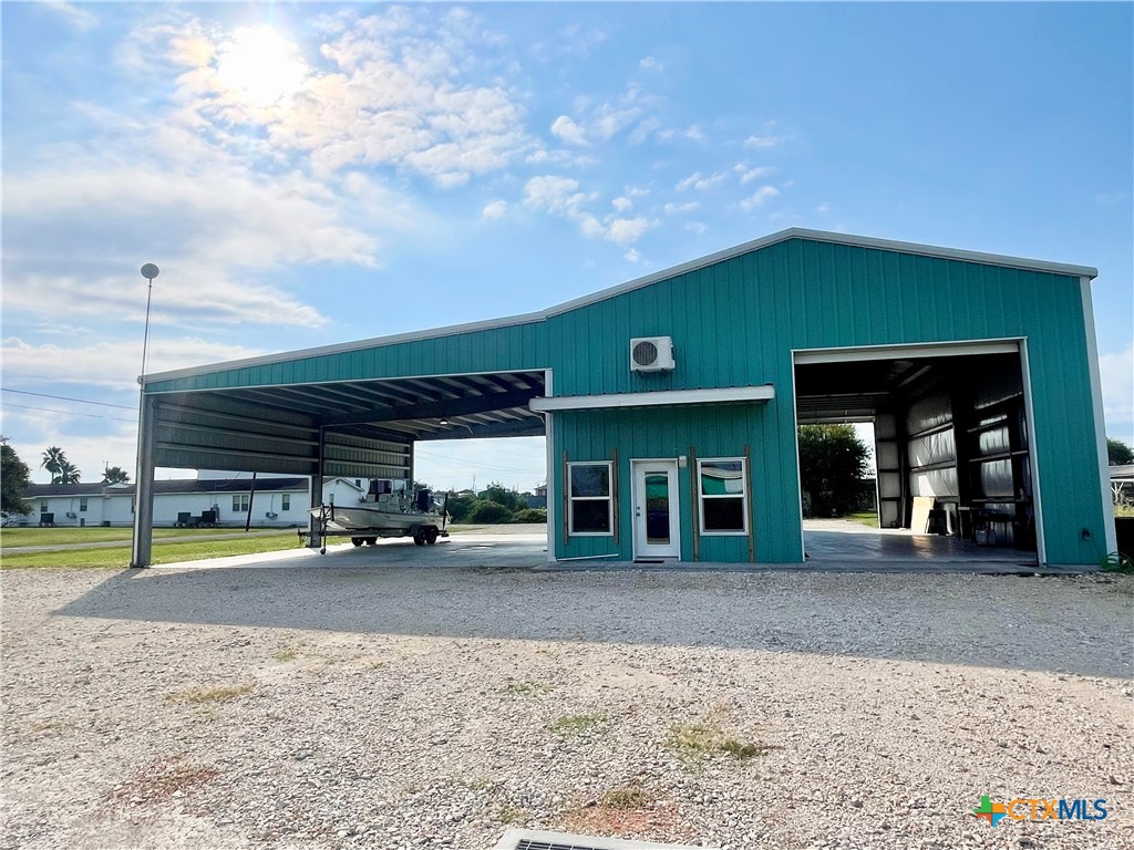 a view of a car garage