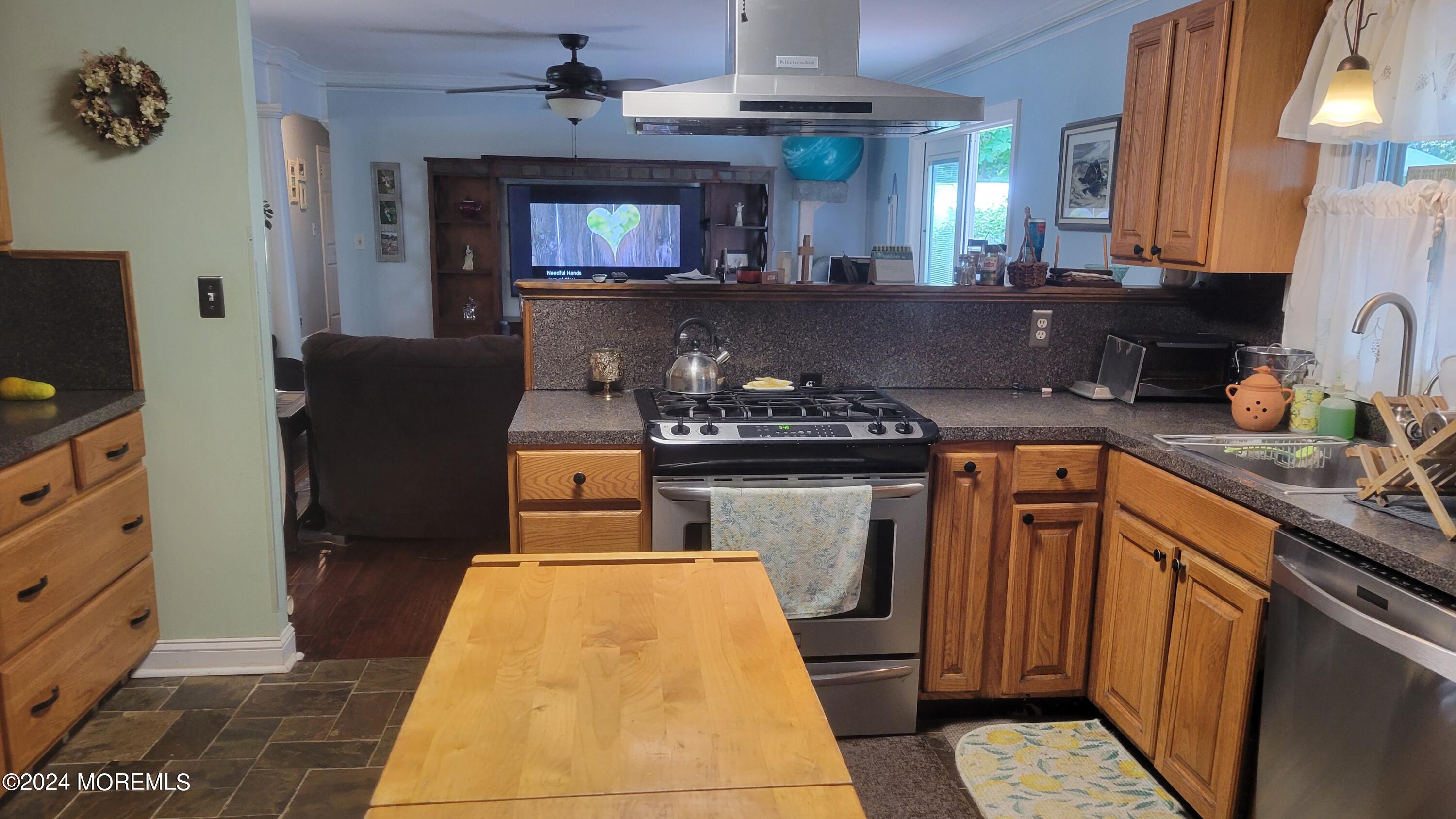15 Bock Boulevard Howell, NJ 07731 - Photo 12 of 21 a kitchen with a stove and a refrigerator