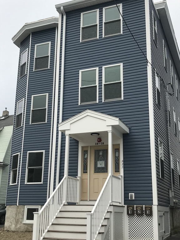 16 Grove Street, Unit 3 Malden, MA 02148 - Photo 6 of 6 a front view of a house with a porch