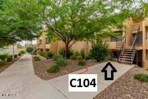 8055 East Thomas Road, Unit C104 Scottsdale, AZ 85251 - Photo 13 of 24 a view of backyard of a house