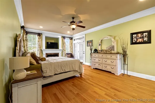 a bedroom with a bed and furniture