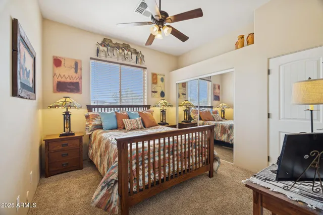 a bed room with a bed