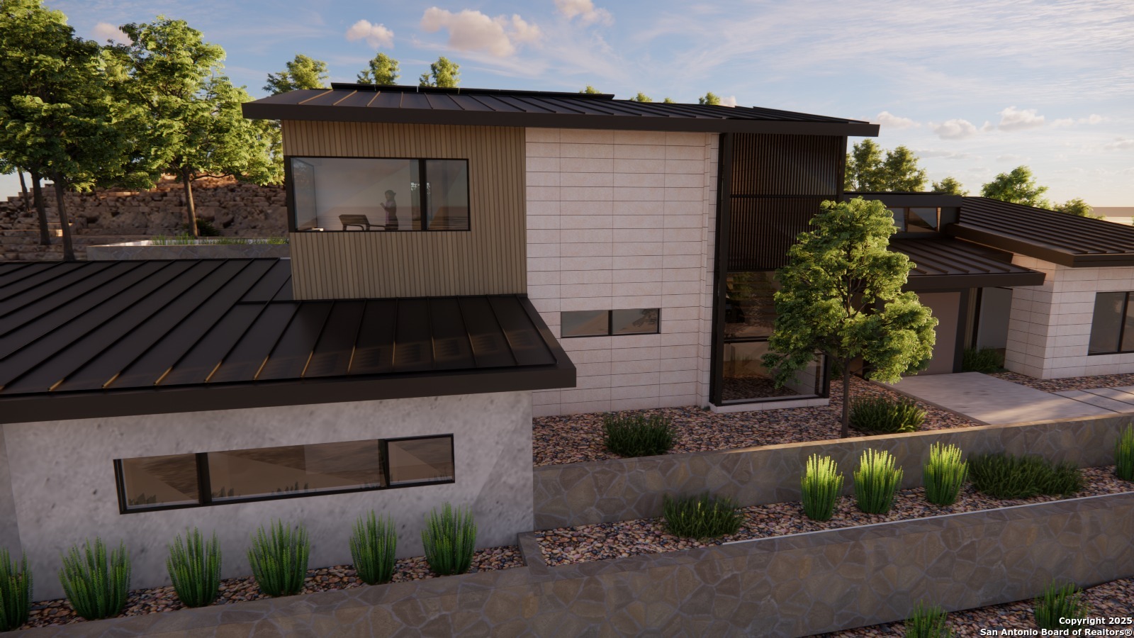 502 Winding Ravine San Antonio, TX 78258 - Photo 11 of 25 a front view of a house with a yard