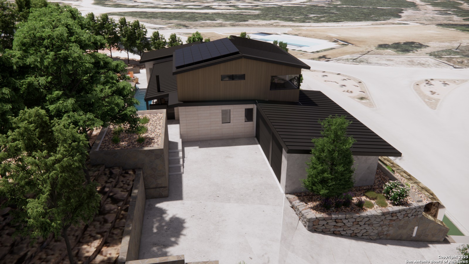 502 Winding Ravine San Antonio, TX 78258 - Photo 14 of 25 a view of a house with a yard