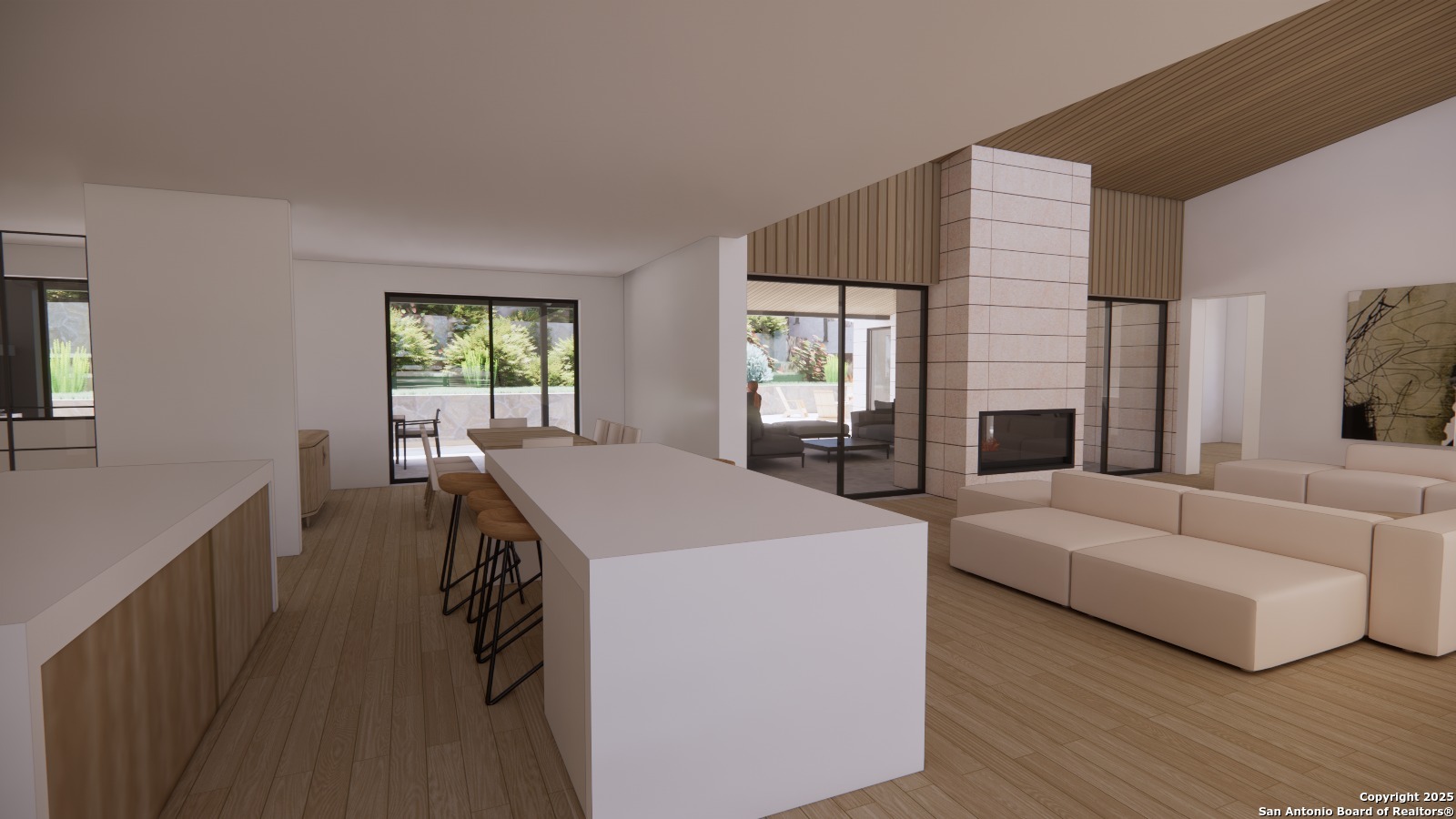 502 Winding Ravine San Antonio, TX 78258 - Photo 22 of 25 a living room with furniture and a large window