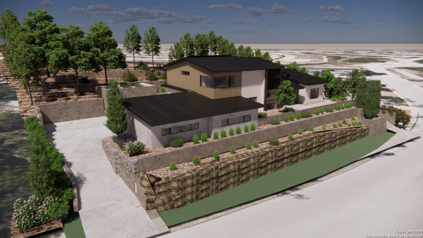 502 Winding Ravine San Antonio, TX 78258 - Photo 9 of 25 a view of a yard with potted plants