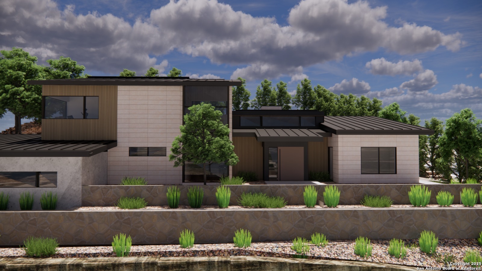 502 Winding Ravine San Antonio, TX 78258 - Photo 10 of 25 front view of a house with a yard