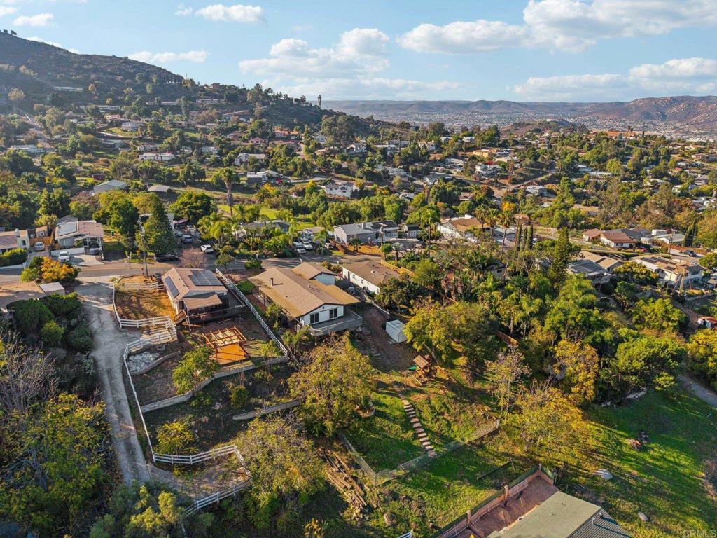 8735 Almond Road Lakeside, CA 92040 - Photo 58 of 71 an aerial view of residential house with parking space