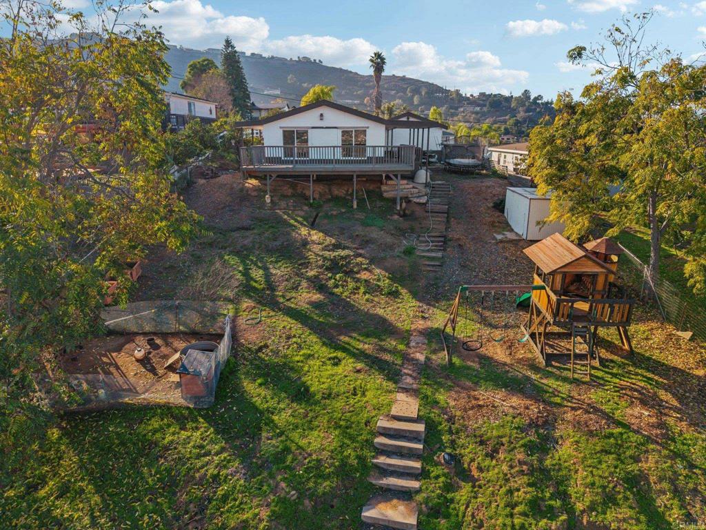 8735 Almond Road Lakeside, CA 92040 - Photo 66 of 71 a aerial view of a house with a yard