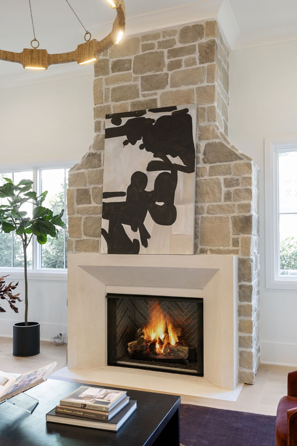 1408 Adams Street Franklin, TN 37064 - Photo 16 of 74 a living room with furniture and a fireplace