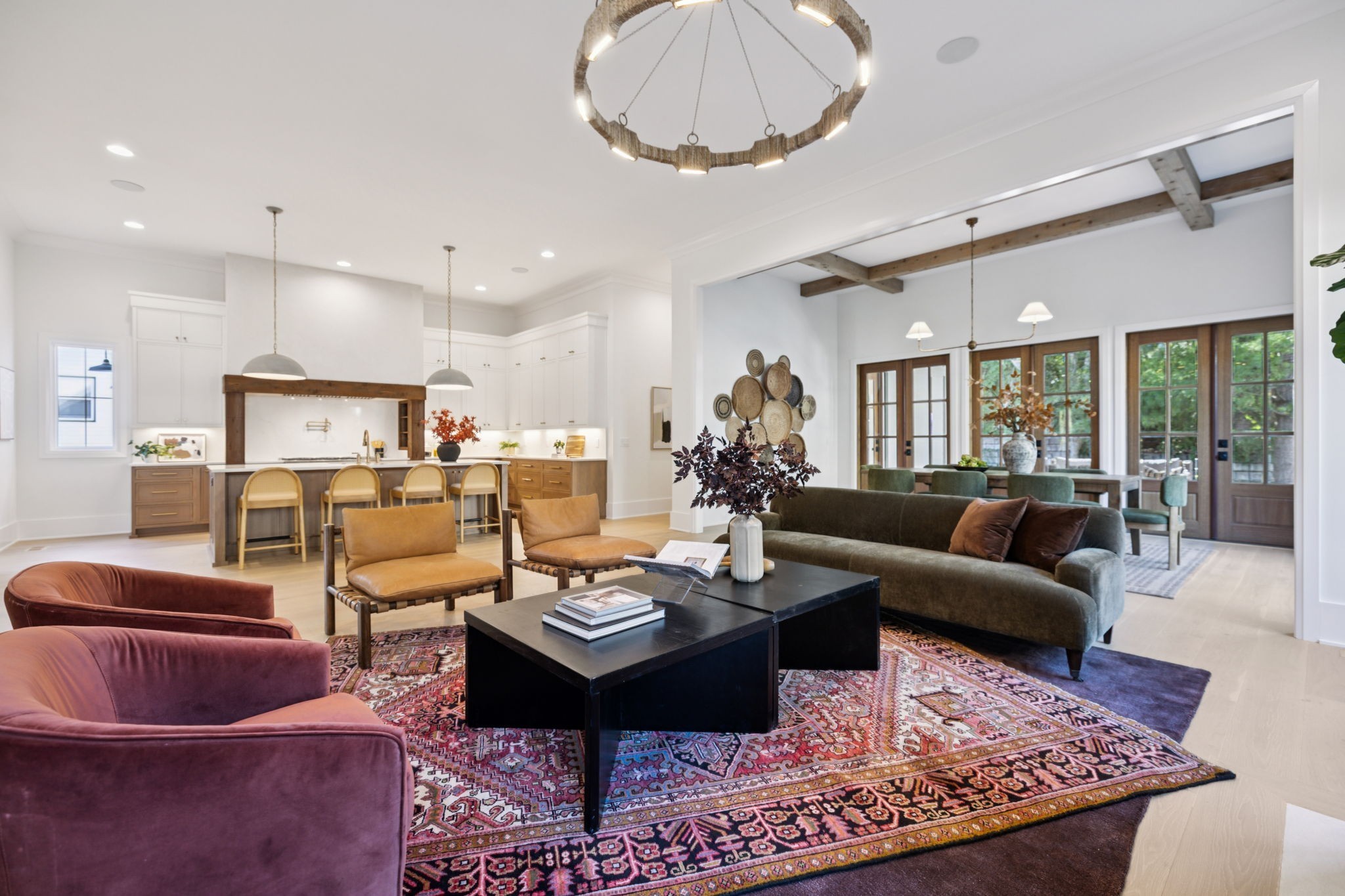 1408 Adams Street Franklin, TN 37064 - Photo 17 of 74 a living room with furniture a rug and a chandelier