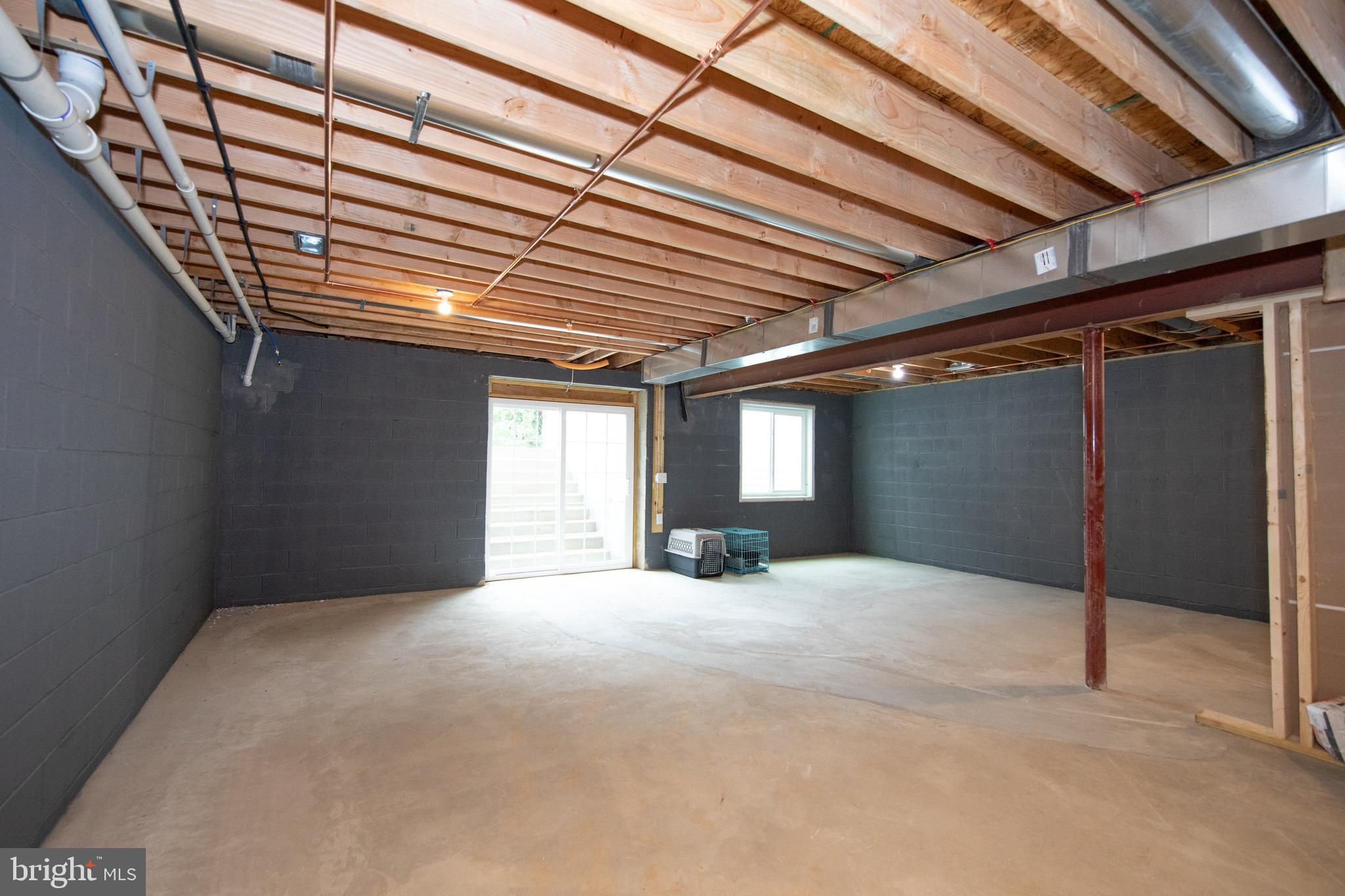 3118 Charles Street Fallston, MD 21047 - Photo 46 of 48 Unfinished lower level with walk up to backyard