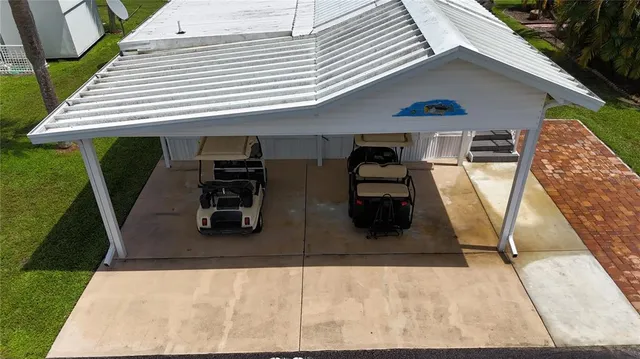 a view of outdoor space with seating