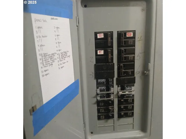 a view of a yard with plants and trees