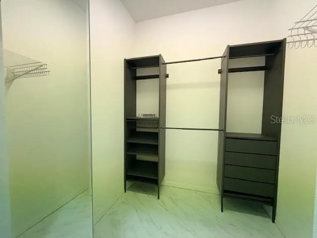 a view of walk in closet