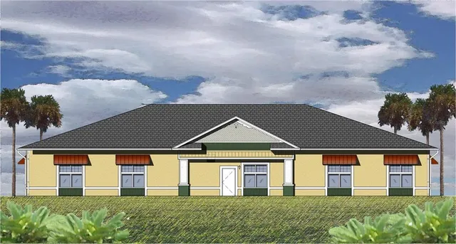 front view of house with a yard