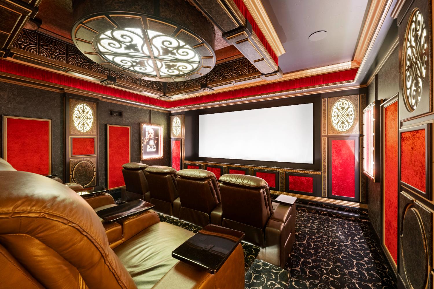 9345 King Road Loomis, CA 95650 - Photo 47 of 99 a room with furniture projector and screen