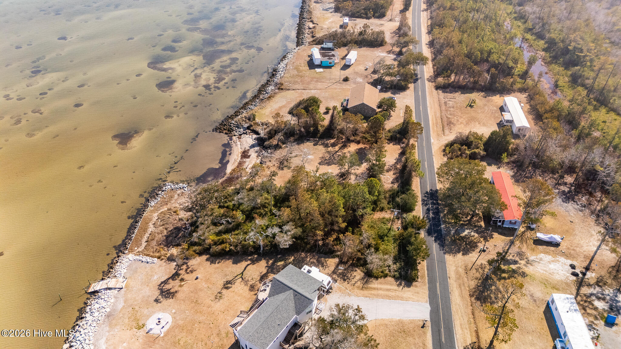 429 Lola Road Cedar Island, NC 28520 - Photo 16 of 46 aerial view
