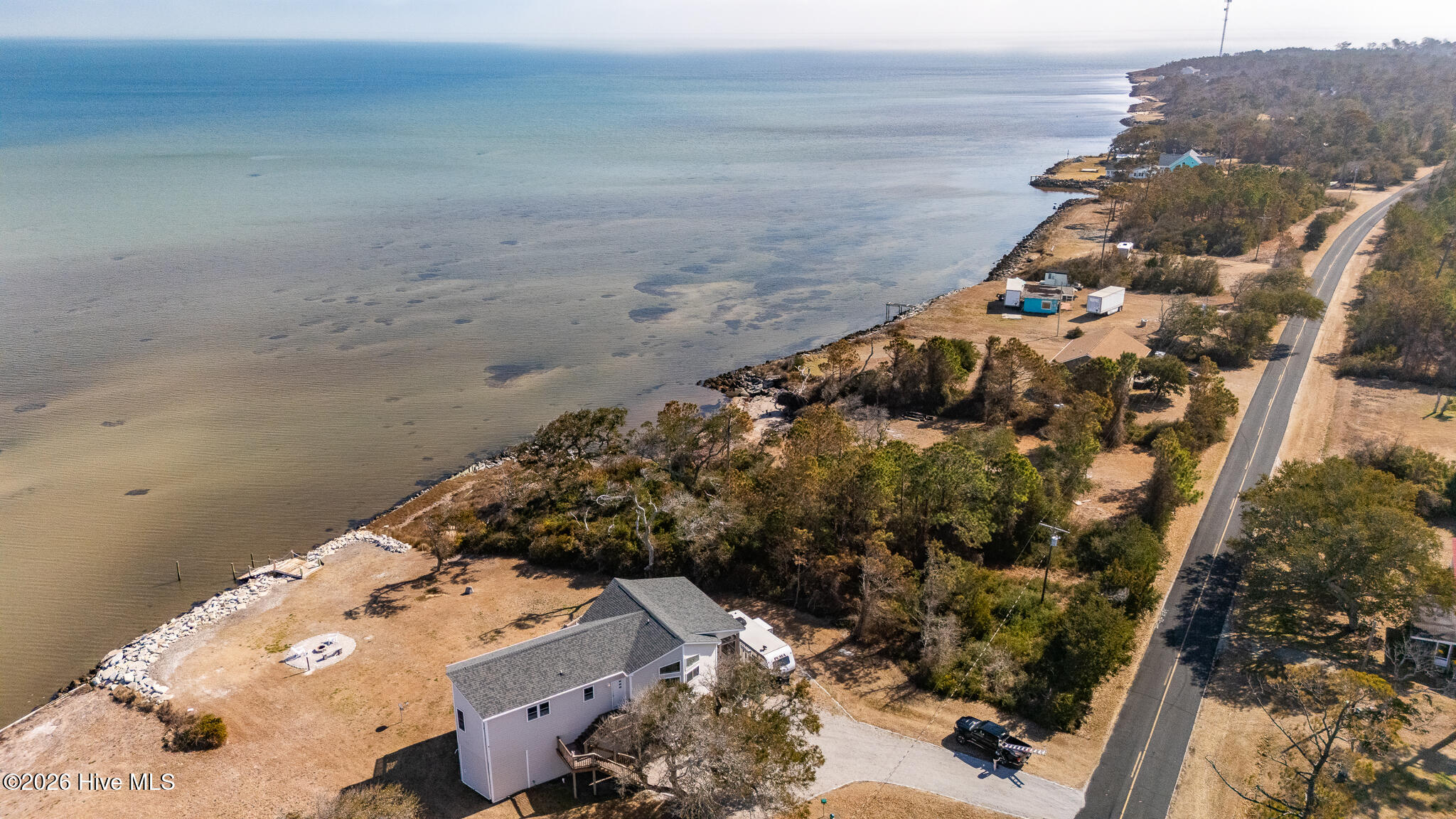 429 Lola Road Cedar Island, NC 28520 - Photo 23 of 46 Aerial View