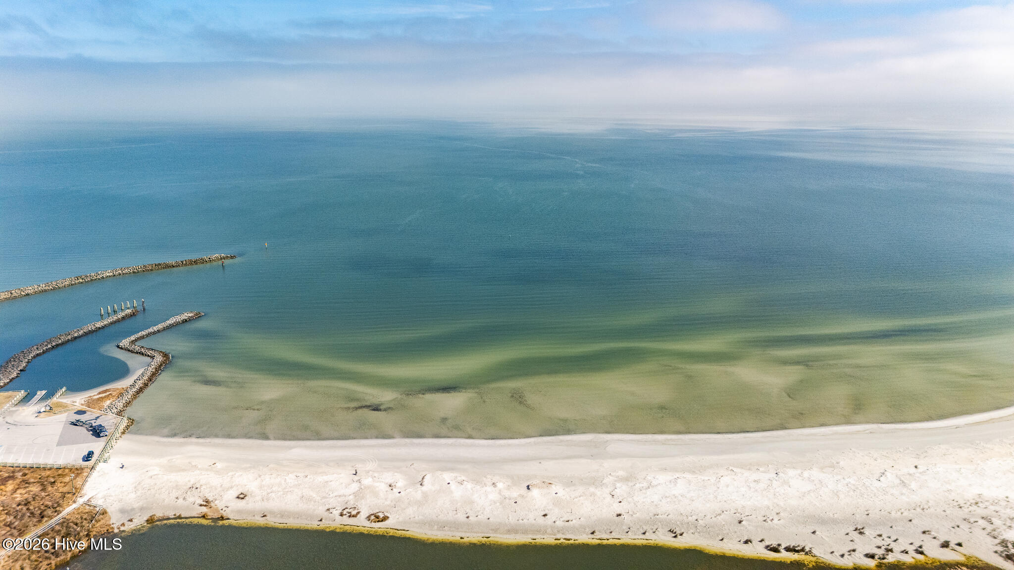 429 Lola Road Cedar Island, NC 28520 - Photo 26 of 46 aerial beach views
