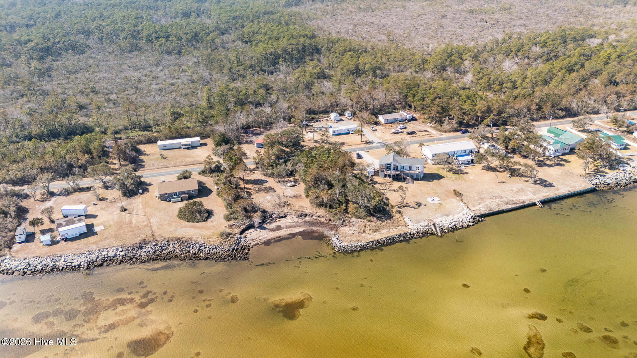 429 Lola Road Cedar Island, NC 28520 - Photo 4 of 46 Lot aerial View