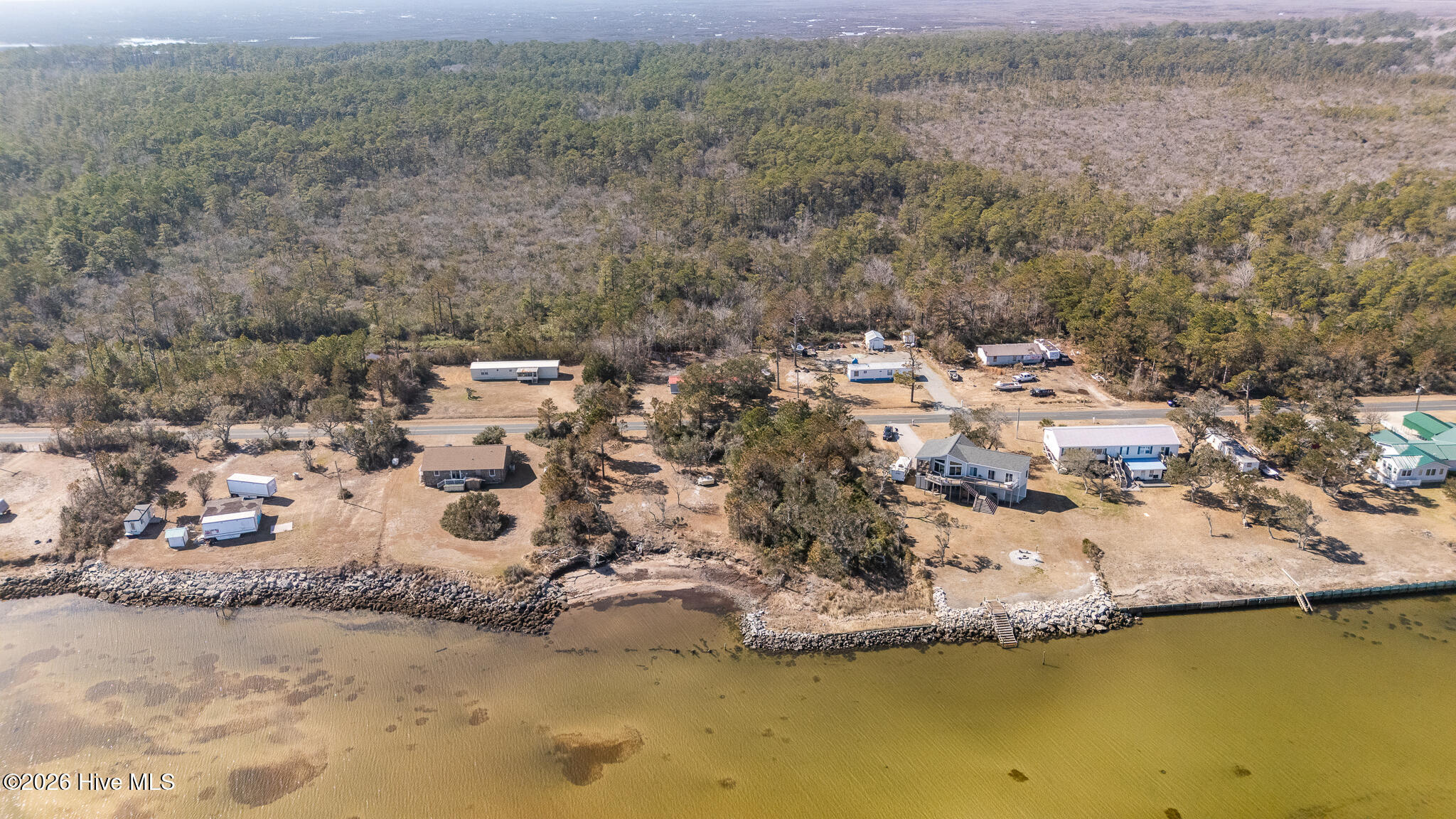 429 Lola Road Cedar Island, NC 28520 - Photo 6 of 46 Lot aerial view