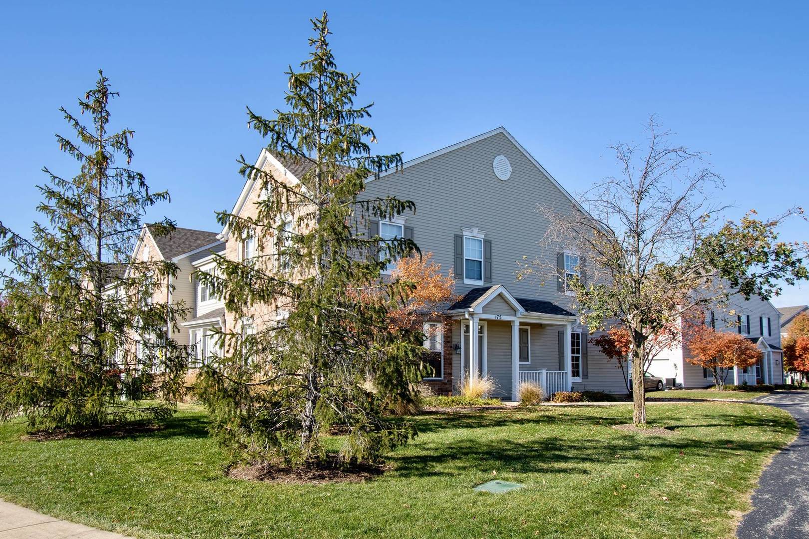 175 Springbrook Trail South Oswego, IL 60543 - Photo 25 of 25 a front view of a house with a yard