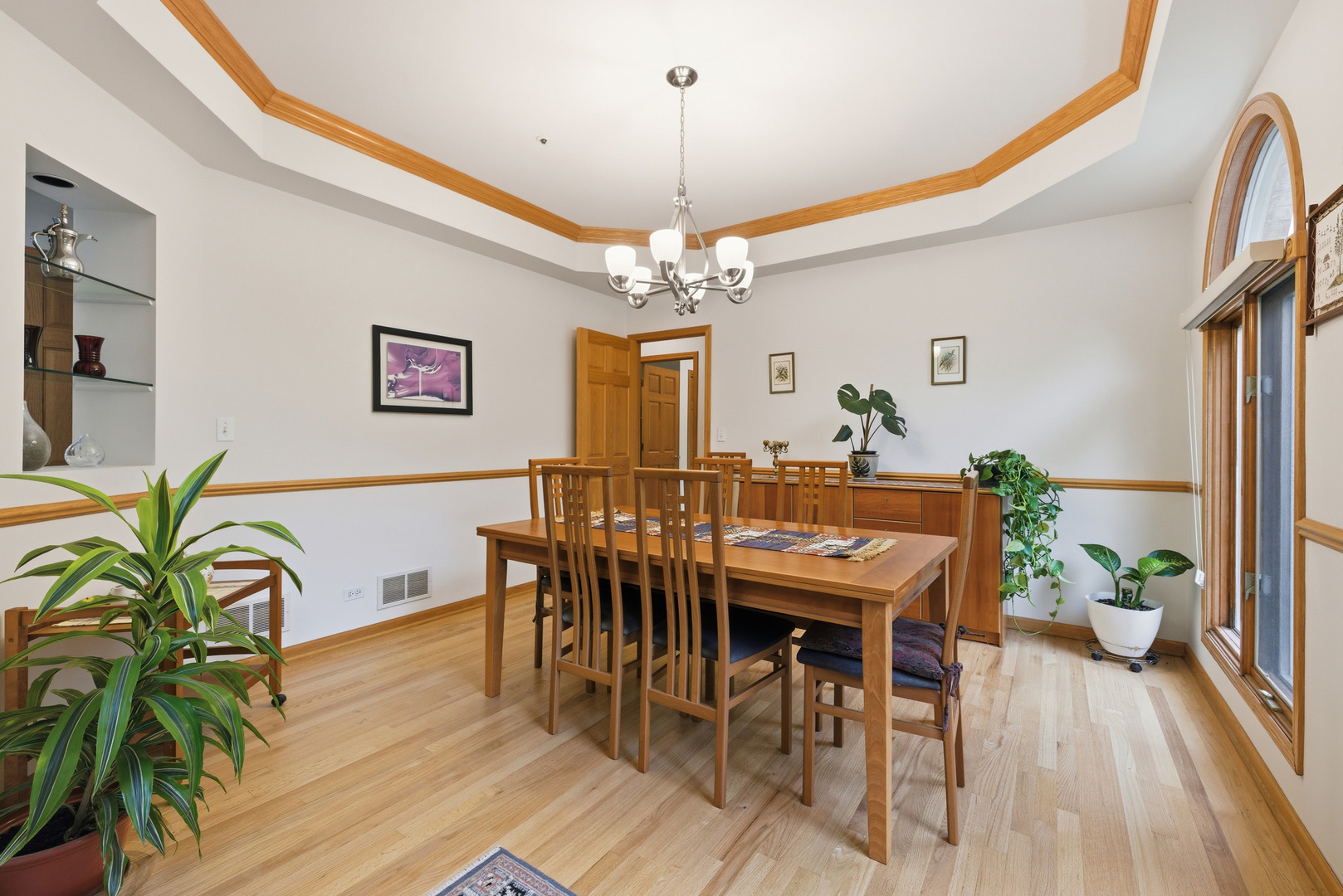 4420 Stonehaven Drive Long Grove, IL 60047 - Photo 24 of 59 a view of a dining room with furniture window and wooden floor