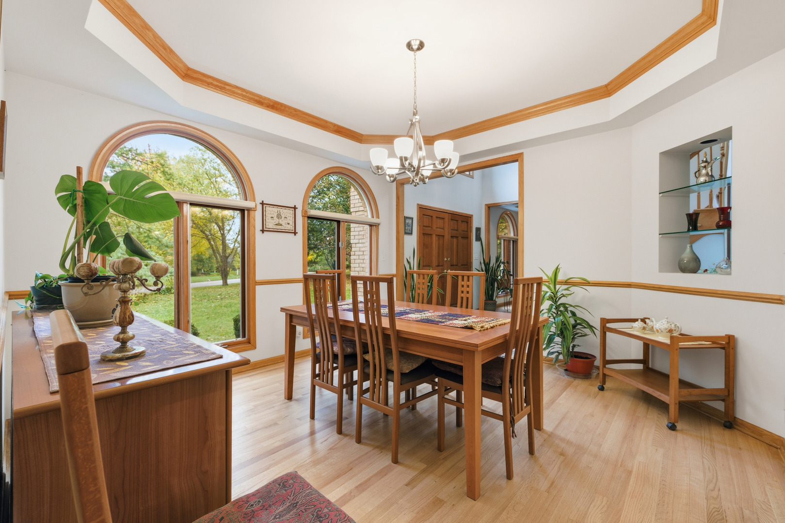 4420 Stonehaven Drive Long Grove, IL 60047 - Photo 26 of 59 a view of a dining room with furniture window and wooden floor