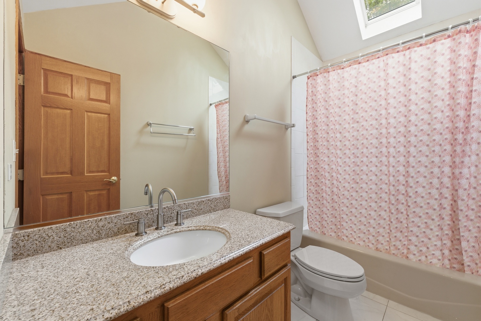 4420 Stonehaven Drive Long Grove, IL 60047 - Photo 41 of 59 a bathroom with a granite countertop sink toilet and mirror