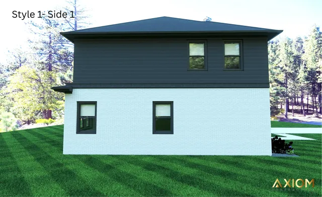 a house that is sitting in the grass